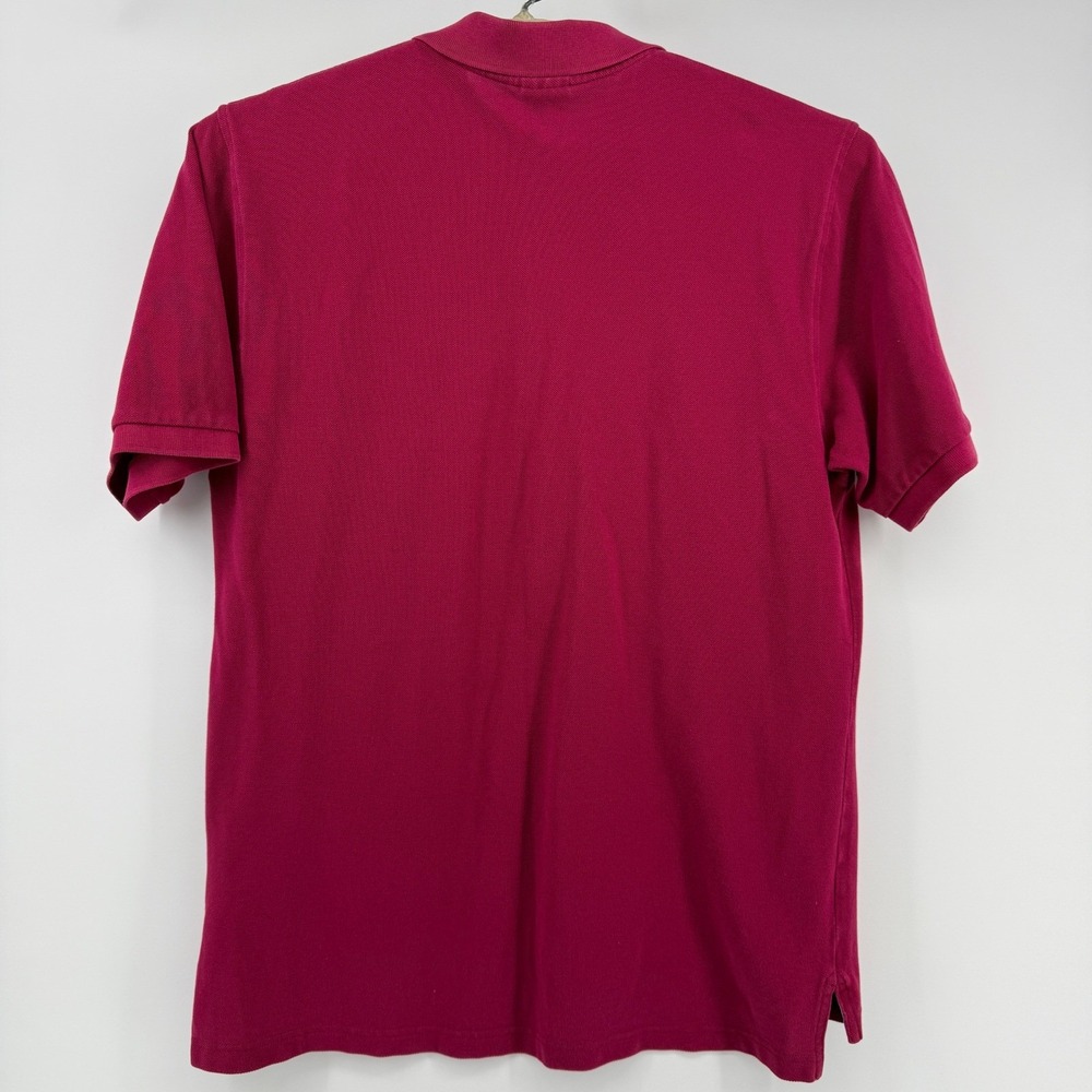 Brooks Brothers 346 Performance Polo Shirt Mens Large Berry Pink Cotton Pique - Picture 3 of 9